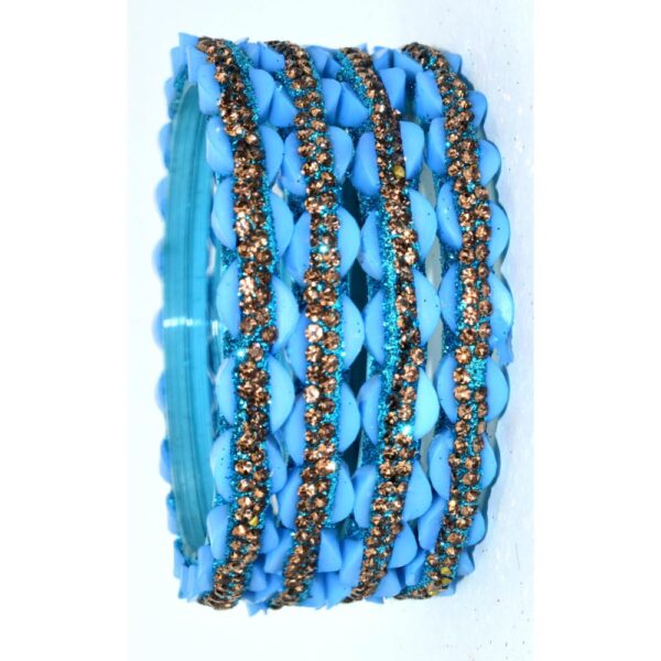 Jaipuri Designer Fancy Glass Bangles set