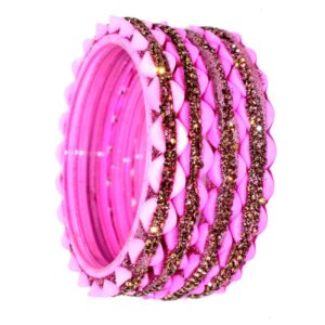Jaipuri Designer Fancy Glass Bangles set