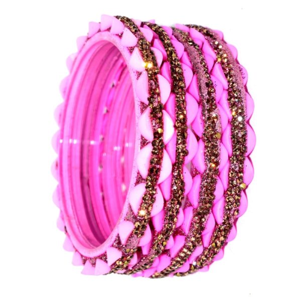 Jaipuri Designer Fancy Glass Bangles set