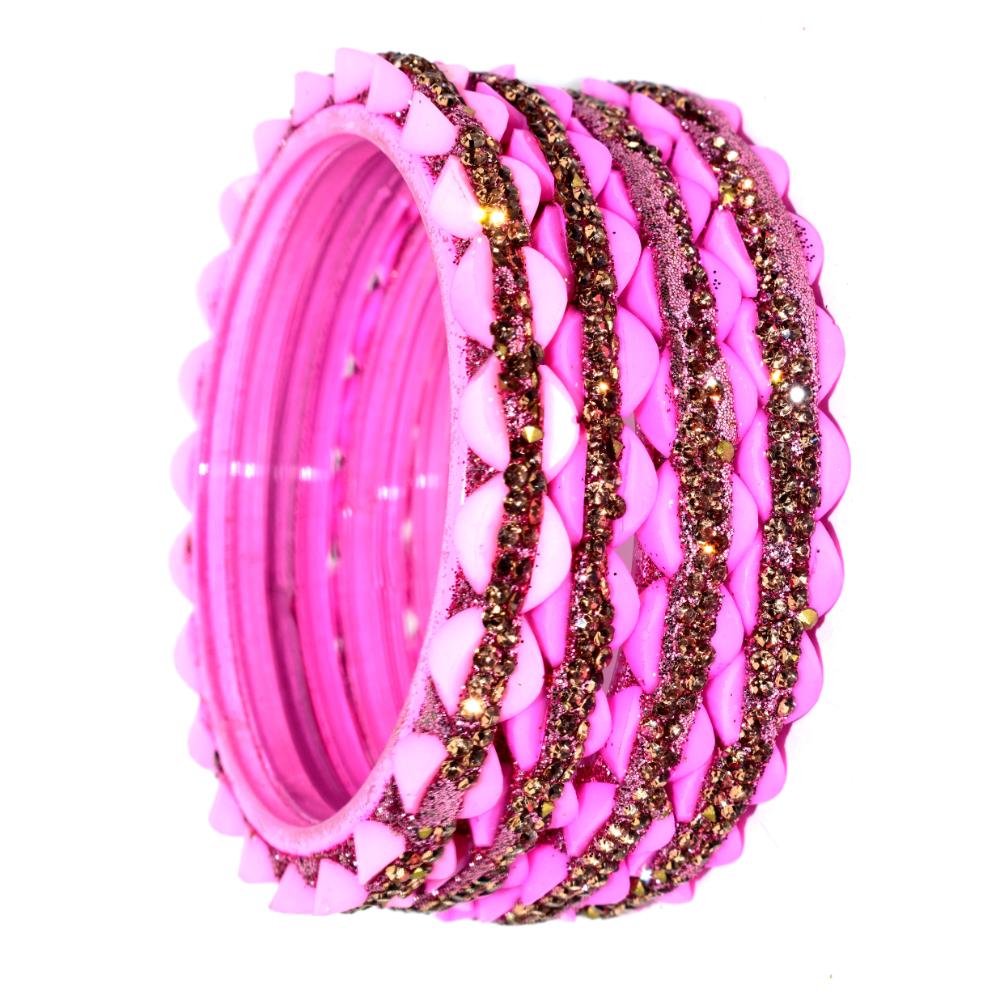 Jaipuri Designer Fancy Glass Bangles set