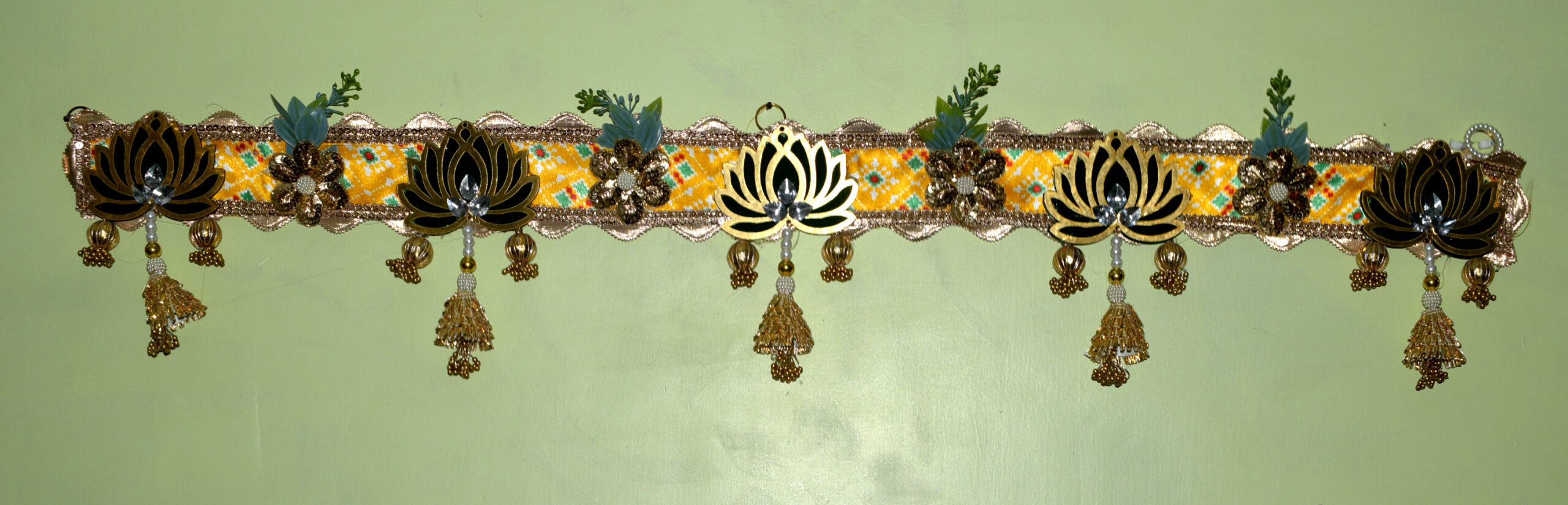 Home Entrance Toran Yellow Base