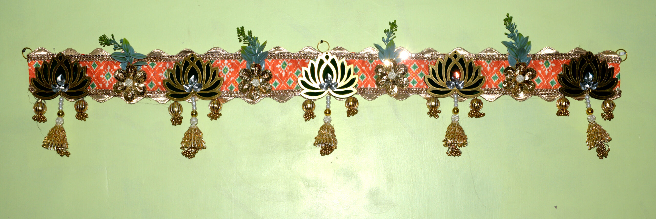 Home Entrance Toran Orange Base