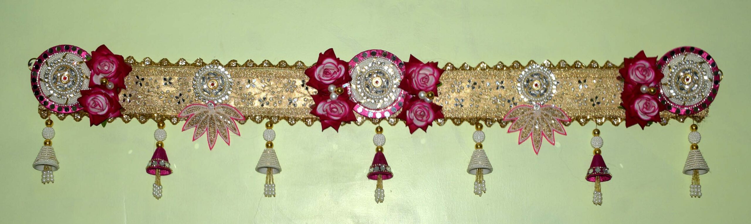 Home Entrance Toran Pink Flower