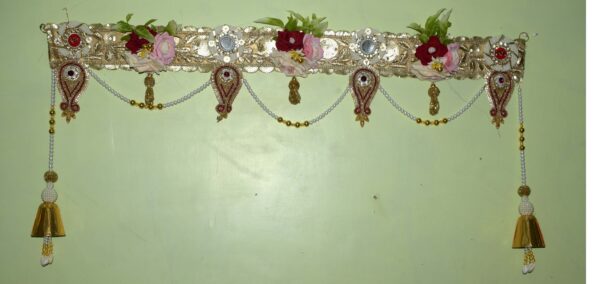 Silver Golden Home Entrance Toran