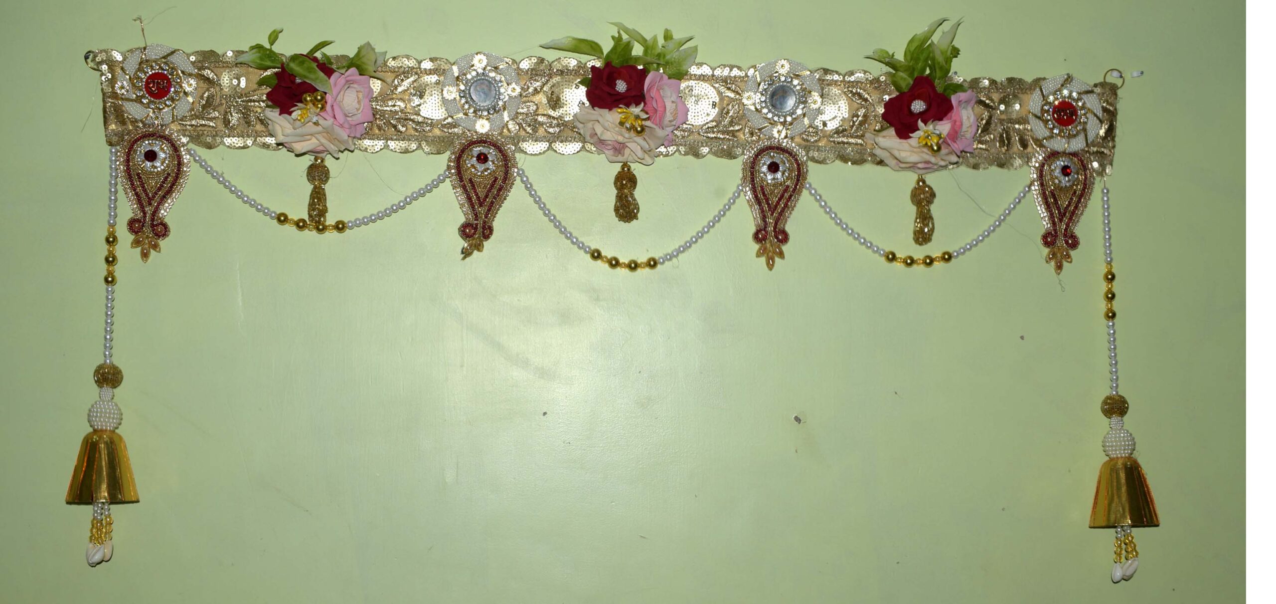 Silver Golden Home Entrance Toran