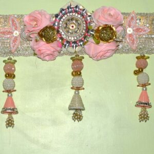 Home Pink Rose Entrance Door Toran