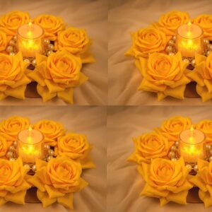 Yellow Rose Flower Rangoli