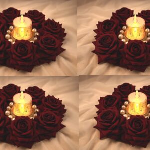Artificial Rose Flower Rangoli
